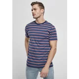 Urban Classics Plus Size Fast Stripe Pocket T-Shirt Dark Blue/Urban Red
