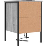 vidaXL Nočna omarica 2 pcs Siva sonoma 42 x 41 x 61 cm Konstruiran les | Shoptok.si