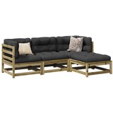vidaXL 4-dijelni set vrtnih sofa s jastucima od impregnirane borovine | shoptok.hr