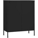 Ormarić za pohranu crni 80 x 35 x 101,5 cm čelični | shoptok.hr