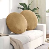 vidaXL jastučići za sjedenje 2 pcs smeđa Ø80 x 29 cm baršun Cijene