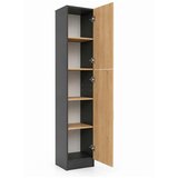 MID.YOU ARHIVSKA OMARA antracit, medeni hrast | Shoptok.si