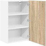 vidaXL viseći ormarić zidne riga sonoma hrast i bijela 50 x 31 x 80 cm | shoptok.hr