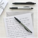 Olovka kemijska basic metal faber castell 143411 mat srebrna | shoptok.hr