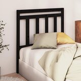 Maison Chic posteljno vzglavje - vzglavna omarica - nočna omarica črno 96x4x100 cm trdna borovina, (21706029) | Shoptok.si