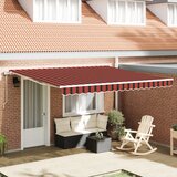 vidaXL Ročna retraktibilna tenda Antracit 350 x 250 cm Cene