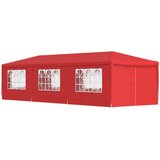vidaXL Zabavni šotor 900 x 300 x 255 cm Rdeča PE in jeklo, (5000219035) | Shoptok.si