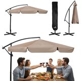  Sklopivi vrtni suncobran s 6 segmenata, 350 cm, s navlakom – Plonos PL-880 bež | shoptok.hr