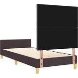  Krevetna konstrukcija Tamno smeđa 90 x 190 cm tkanina | shoptok.hr