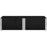  Vrtna sadilica crna 150x100 cm od masivne borovine | shoptok.hr
