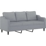vidaXL sedežna garnitura 4-delna z blazinami svetlo sivo blago, (20923277) | Shoptok.si