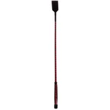 Leather Stick with Neon Strip & Nubuck Leather Top 72cm Red