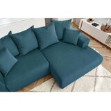 Bobochic Paris Modra žametna kotna sedežna garnitura Enjoy – | Shoptok.si