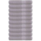 vidaXL Brisače za savno 10 kos siva 80x200 cm 360 g/m² 100% bombaž | Shoptok.si