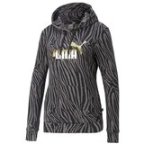 Puma Puloverji ESS TIGER AOP HOODIE Siva Cene