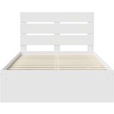  Okvir za krevet Bijelo 120 x 190 cm Čvrsto borovo drvo | shoptok.hr