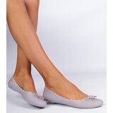 Gemre Gray women's ballerina flats Melissa with a bow rubber Levira | shoptok.hr