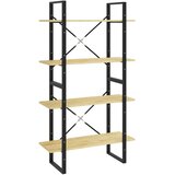 Ormarić za knjige s 4 razine 80 x 30 x 140 cm masivna borovina | shoptok.hr