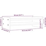  Za monitor sivi 50 x 27 x 15 cm od masivne borovine | shoptok.hr