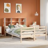 vidaXL Krevet s regalom za knjige bez madraca 140x200 cm od borovine | shoptok.hr