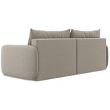 Makamii Smeđe-siva baršunasti sklopiva/s prostorom za odlaganje sofa 238 cm Kalena – | shoptok.hr