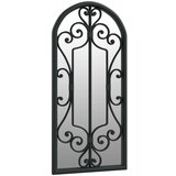  Vrtno ogledalo crno 100 x 45 cm željezno za vanjsku upotrebu | shoptok.hr