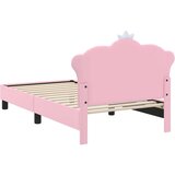  Otroški posteljni okvir z vznožjem Roza 80 x 160 cm PU, (5000104649) | Shoptok.si