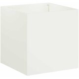  Vrtna saksija 2 kom. Bijela 25 x 25 x 25 cm Čelična vrata | shoptok.hr