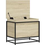 vidaXL Škatla s pokrovom sonoma hrast 60x40x51,5 cm inženirski les | Shoptok.si
