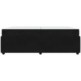  Krevetna konstrukcija Crna 200 x 200 cm tkanina | shoptok.hr