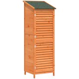  Vrtna Šupa s krovom Smeđa 59 x 56 x 176 cm Čvrsto drvo jele | shoptok.hr