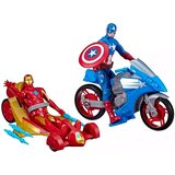 Hasbro Iron-Man in Captain America z vozili Marvel Avengers Titan Hero Articulated, Ve?barvno, (21552574) Cene