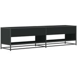 TV ormarić crni 180,5x40x46 cm izrađeno drvo | shoptok.hr