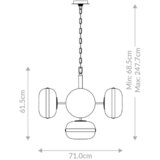 Elstead Lighting VISEČA NIHALNA SVETILKA Eurofase 71/68,5 cm 40 W E27 | Shoptok.si