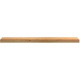  Okenske police 2 kosa svetlo rjava 110x15x2 cm trdna hrastovina | Shoptok.si