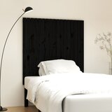  Zidno uzglavlje crni 108x3x110 cm od masivne borovine | shoptok.hr
