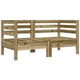  Kutna vrtna sofa s jastucima 2 kom od impregnirane borovine | shoptok.hr