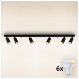  Brilagi - LED RGBW sa prigušiva, spot rasveta SELE MODERN 6xGU10/6,5W/230V Wi-Fi crna | Eponuda.com