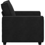 SOFA fotelja crna 100x78x84 cm baršun | shoptok.hr