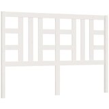  Posteljno vzglavje belo 141x4x100 cm trdna borovina, (20646990) | Shoptok.si