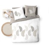 Douceur d intérieur Bijela/smeđe-siva pamučna posteljina za bračni krevet/za produženi krevet 240x220 cm Goyave – | shoptok.hr