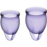 Satisfyer Feel Confident - menstrualna čašica set (ljubičasta) - 2 kom | shoptok.hr