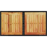  Vrtni stol crni 100x55x73 cm od poliratana i bagremovog drva | shoptok.hr