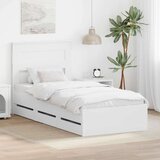  Okvir za krevet Bijelo 100 x 200 cm Inženjersko Drvo - Bijelo 100 x 200 cm | shoptok.hr