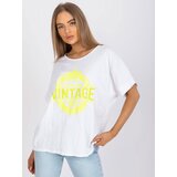 Italy Moda T-shirt-DHJ-TS-6860.26X-white-yellow | shoptok.hr