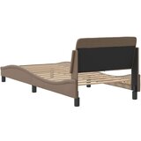  Okvir za krevet s uzglavljem cappuccino 90x190 cm umjetna koža | shoptok.hr