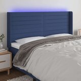  Uzglavlje plavo 163 x 16 x 118/128 cm od tkanine Cijene