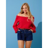 Sinsay Kratke hlače od trapera s pojasom | shoptok.hr