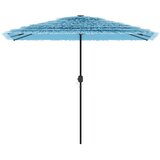  Vrtni suncobran s čeličnom šipkom plavi 300 x 200 x 250 cm | shoptok.hr