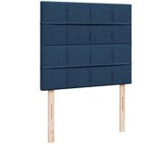 vidaXL Box spring postelja z vzmetnico modra 120x190 cm blago, (21307806) | Shoptok.si